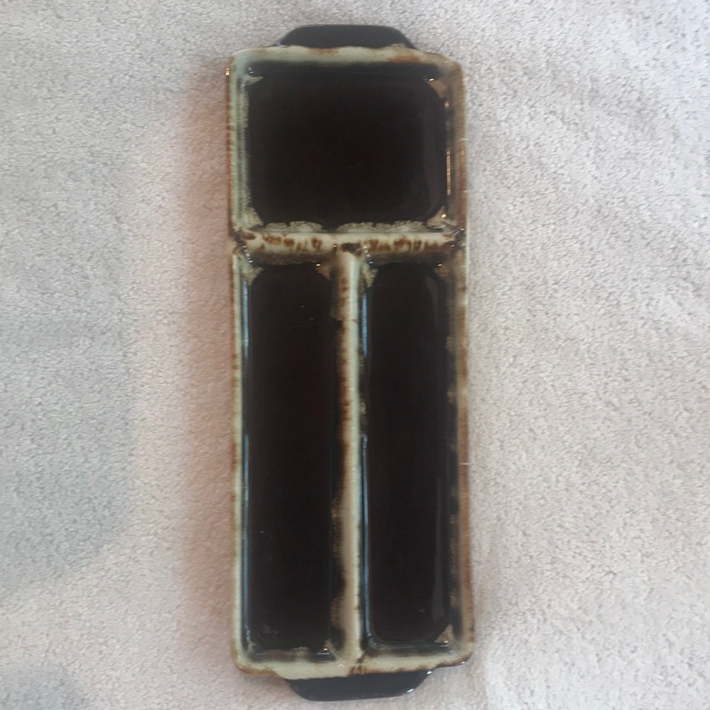 Tray Divided Serving Tray Glass